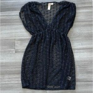 NWOT Beautiful Crochet Mini Dress Swim Cover Up
